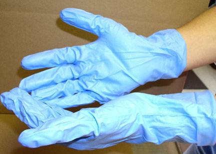(image for) NITXLG Nitrile Gloves 4 mil. Size XLg. 100/pkg